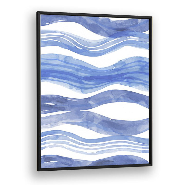 Nautical Notes V Beach Prints Coastal Wall Art in Black Plain Frame