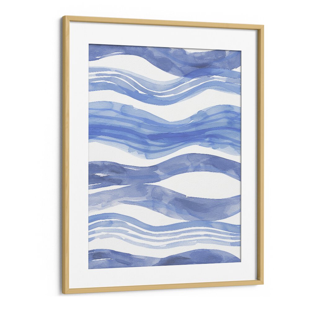 Nautical Notes V Beach Prints Coastal Wall Art in Oak Wood Frame With Mount