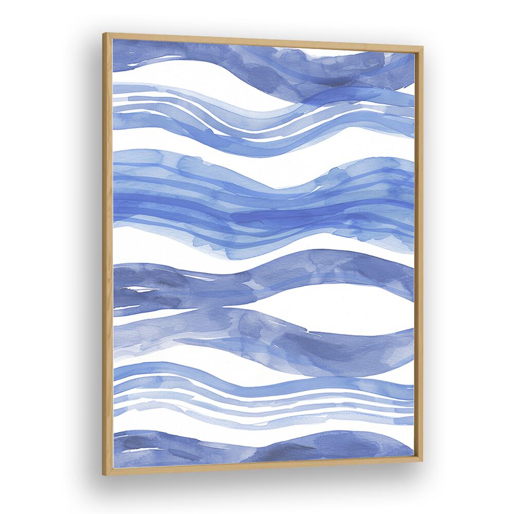 Nautical Notes V Beach Prints Coastal Wall Art in Oak Wood Plain Frame