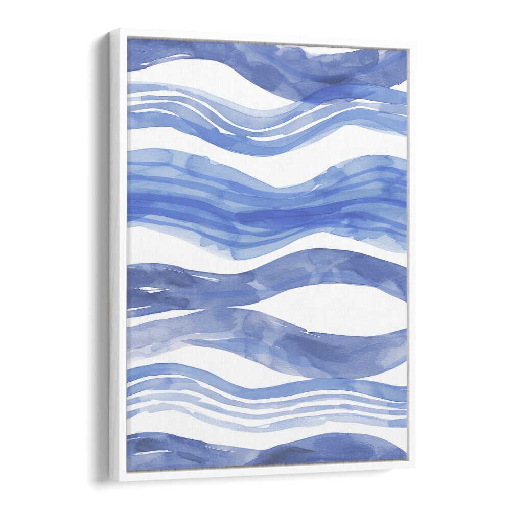 Nautical Notes V Beach Prints Coastal Wall Art in White Floater Frame