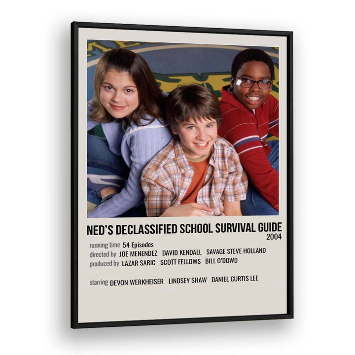Neds Declassified School Survival Guide 2004 Movie Posters in Black Plain Frame