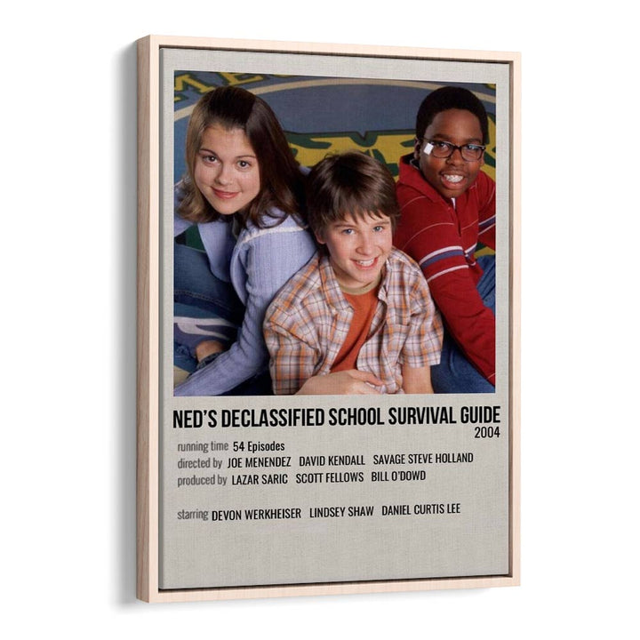 Neds Declassified School Survival Guide 2004 Movie Posters in Oak Wood Floater Frame