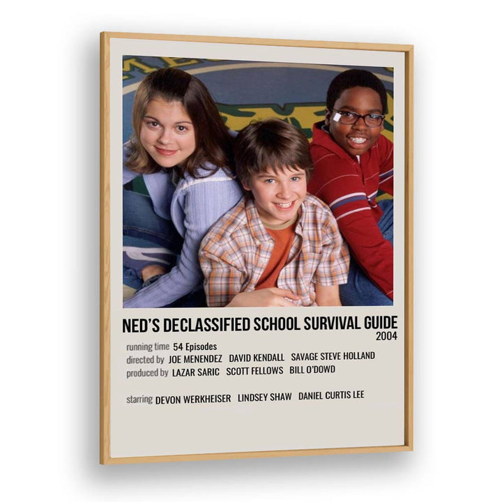 Neds Declassified School Survival Guide 2004 Movie Posters in Oak Wood Plain Frame
