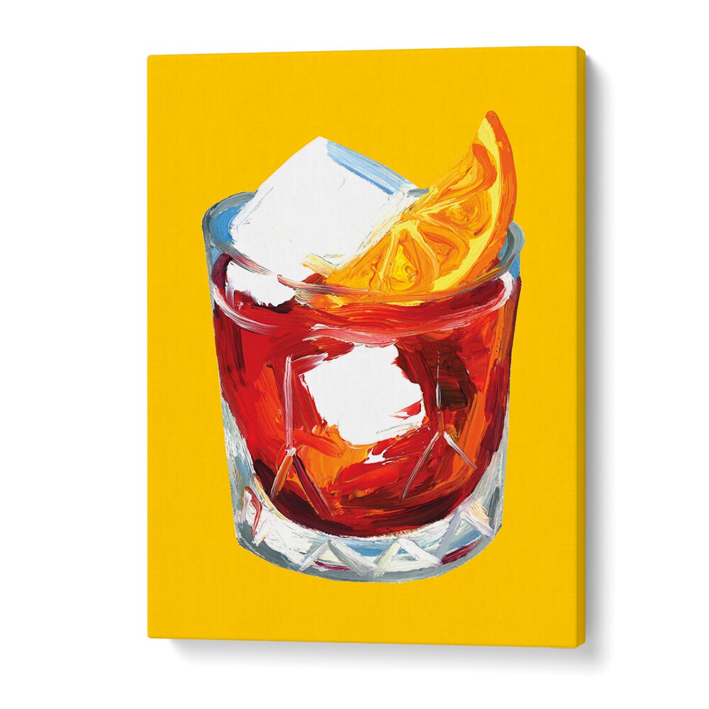 Negroni on Sunshine by Alice Straker Bar Posters Bar Art Prints in Gallery Wrap