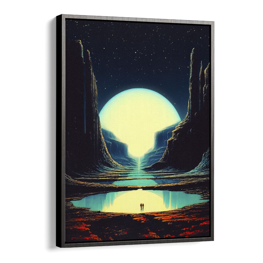 Never Lost With You Surreal Paintings Surreal Art Prints in Black Floater Frame