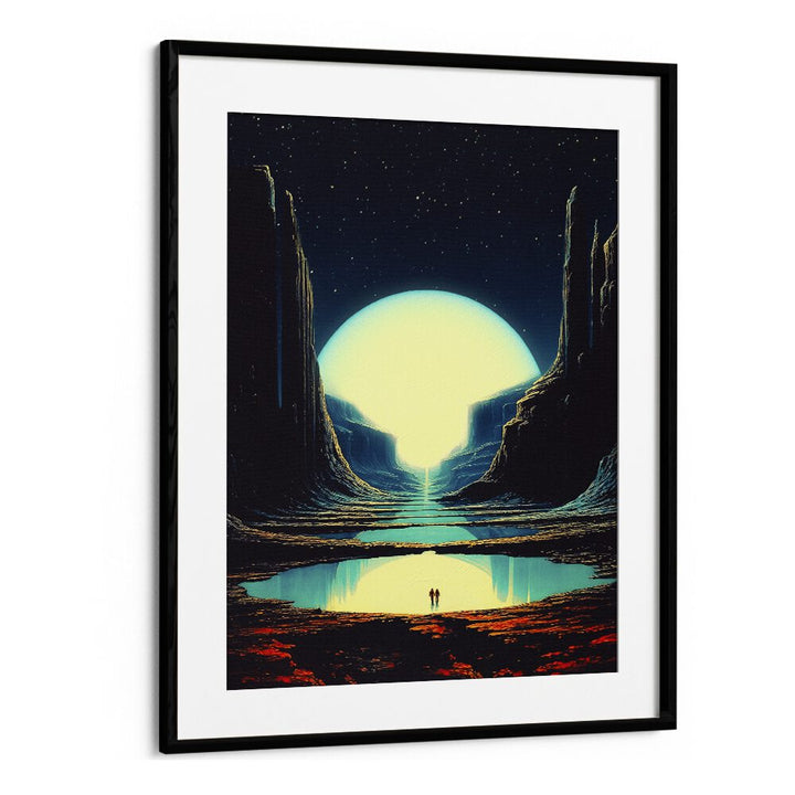 Never Lost With You Surreal Paintings Surreal Art Prints in Black Frame With Mount