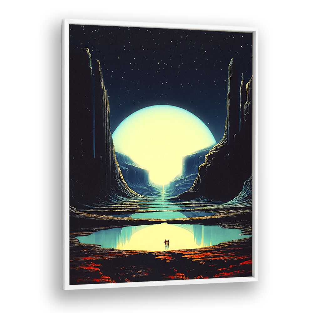 Never Lost With You Surreal Paintings Surreal Art Prints in White Plain Frame