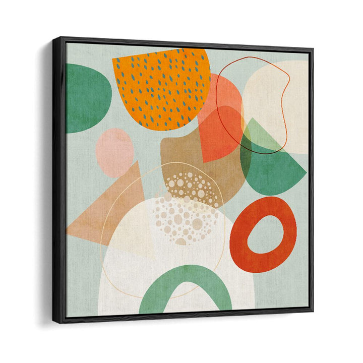 New Shapes Play IV By Ana Rut Bre Abstract Art Abstract Paintings in Black Floater Frame