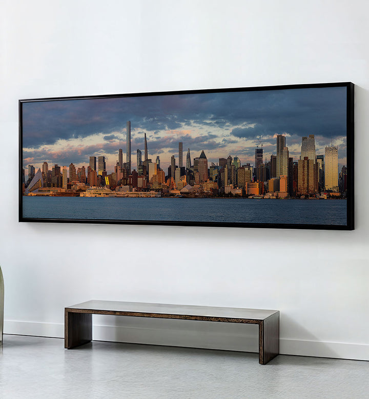 NEW YORK SKYLINE PANORAMA , PANORAMIC ART
