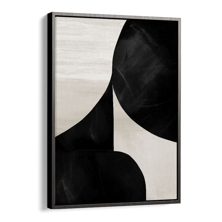 Night By Dan Hobday Abstract Art Abstract Paintings in Black Floater Frame