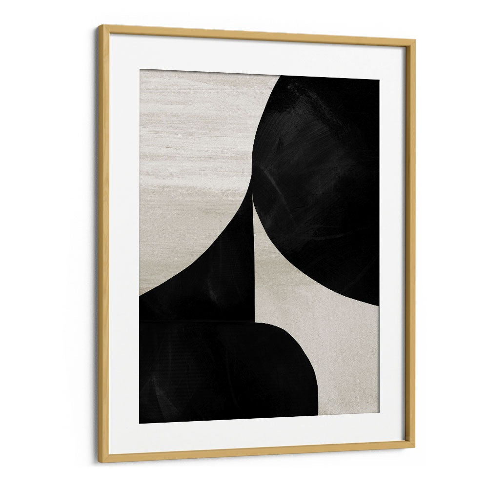 Night By Dan Hobday Abstract Art Abstract Paintings in Oak Wood Frame With Mount