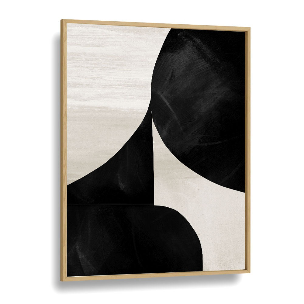 Night By Dan Hobday Abstract Art Abstract Paintings in Oak Wood Plain Frame