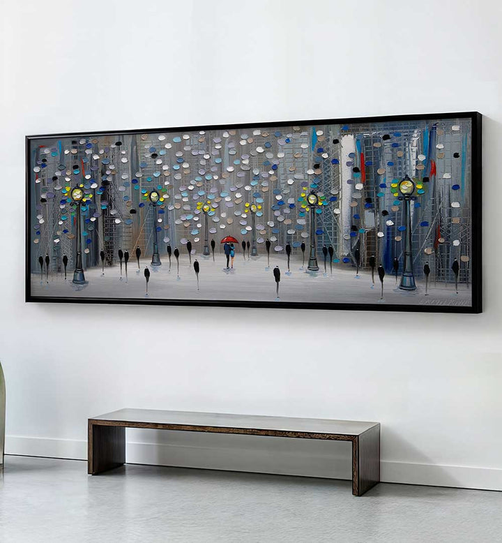 NIGHT CITY PARK , PANORAMIC ART