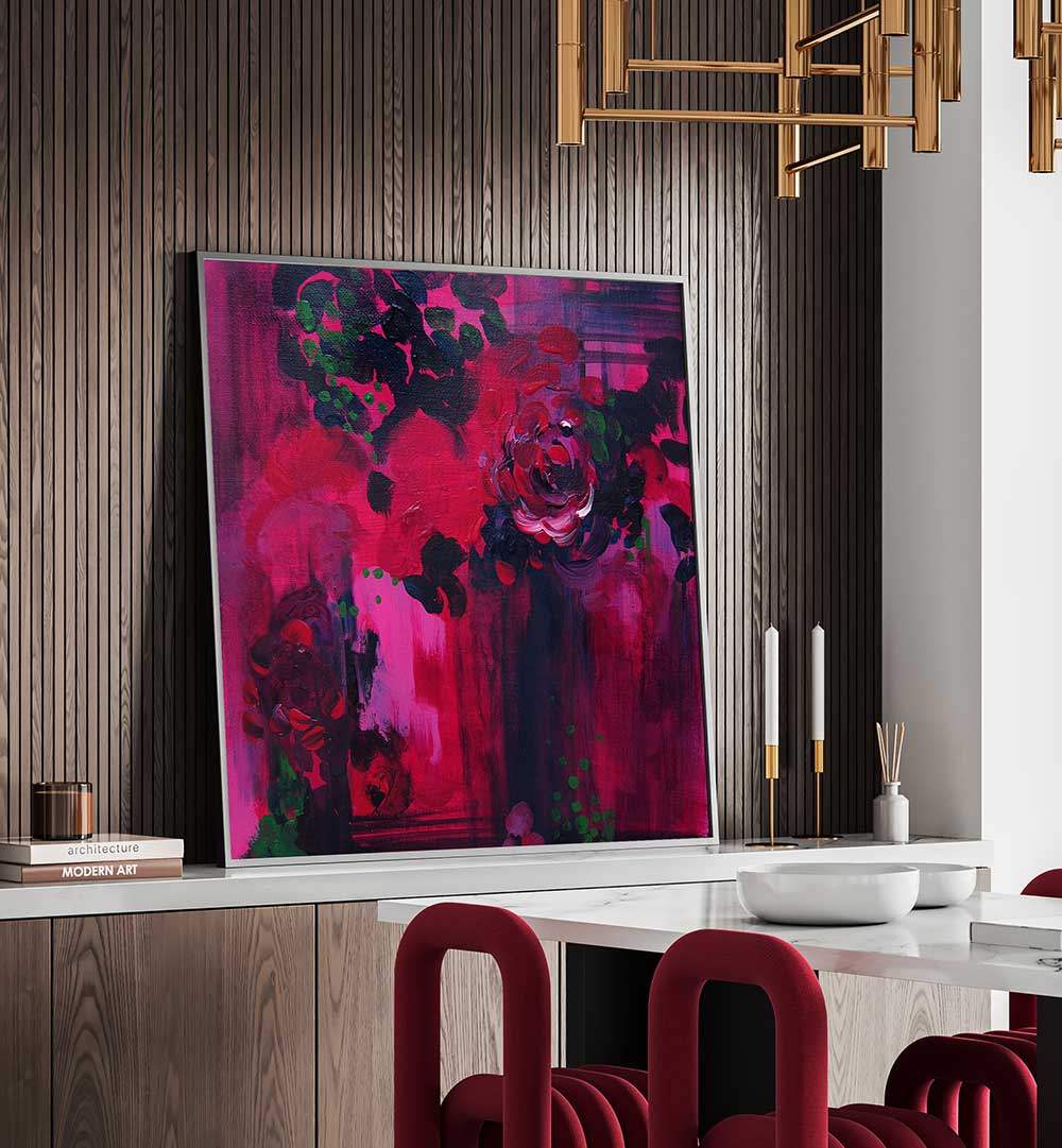 NIGHT GARDEN , ABSTRACT PAINTINGS