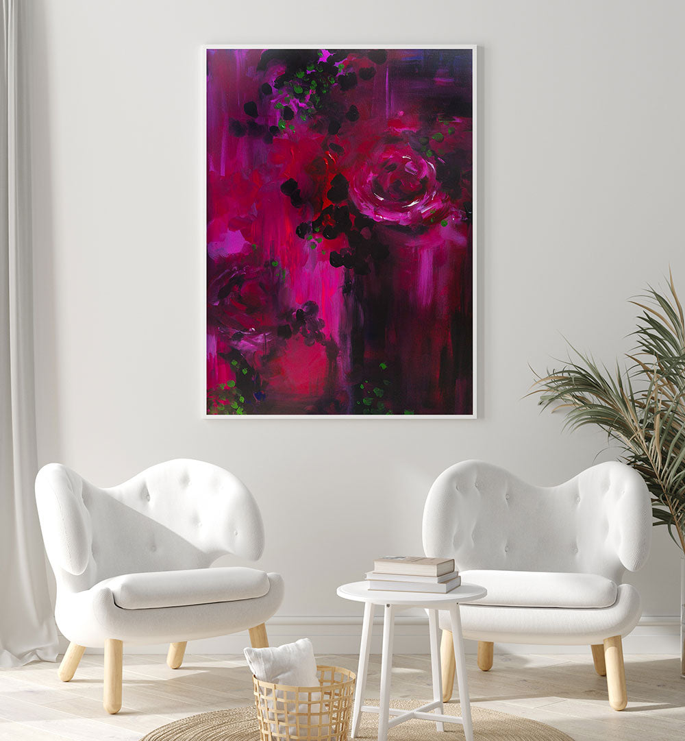 NIGHT GARDEN COMMISSION II , ABSTRACT PAINTINGS
