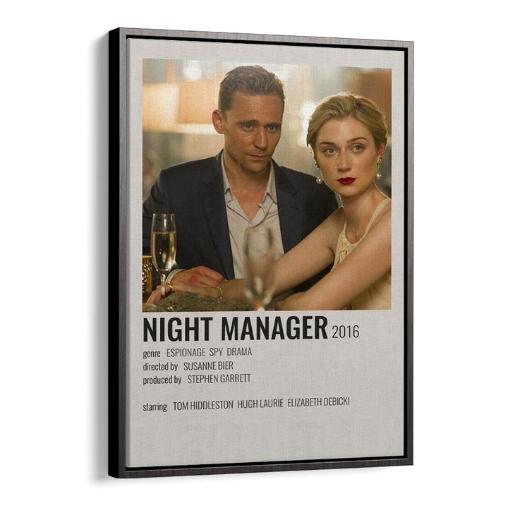 Night Manager 2016 Movie Posters in Black Floater Frame