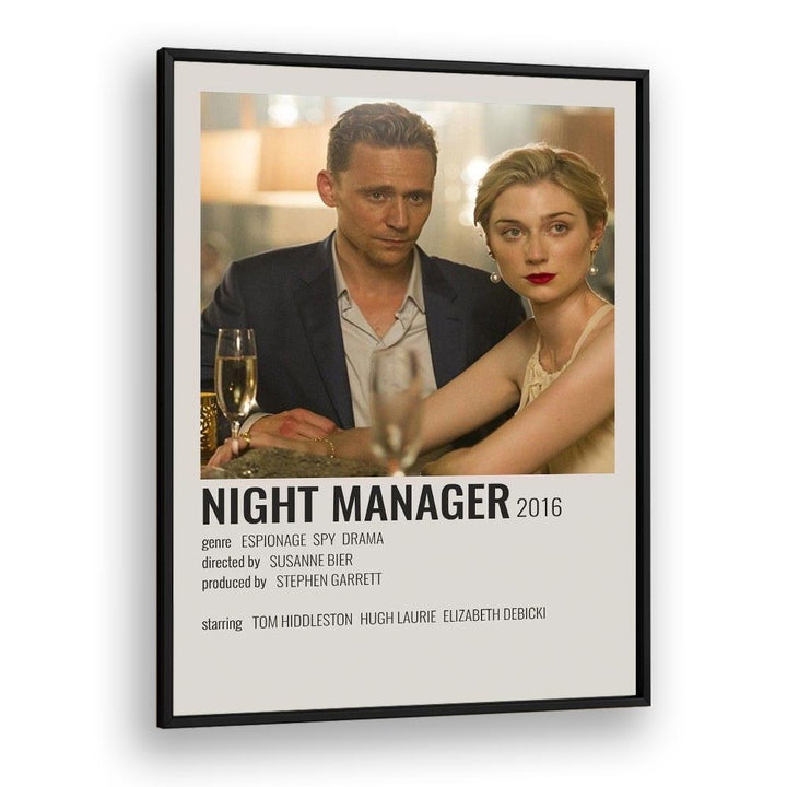 Night Manager 2016 Movie Posters in Black Plain Frame