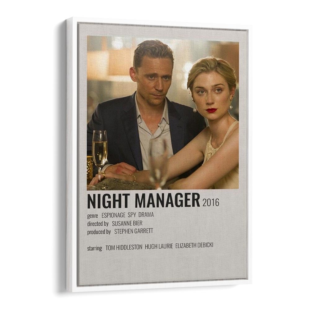 Night Manager 2016 Movie Posters in White Floater Frame