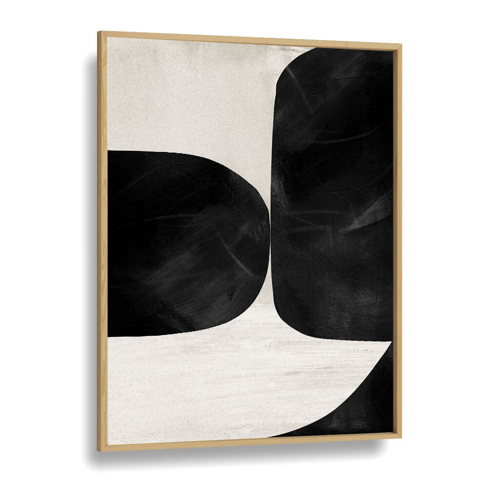 Night No II By Dan Hobday Abstract Art Abstract Paintings in Oak Wood Plain Frame