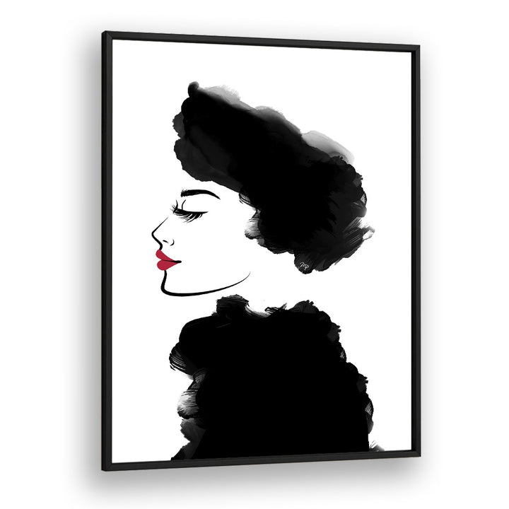 Noble by Martina Fashion Paintings Fashion Posters in Black Plain Frame