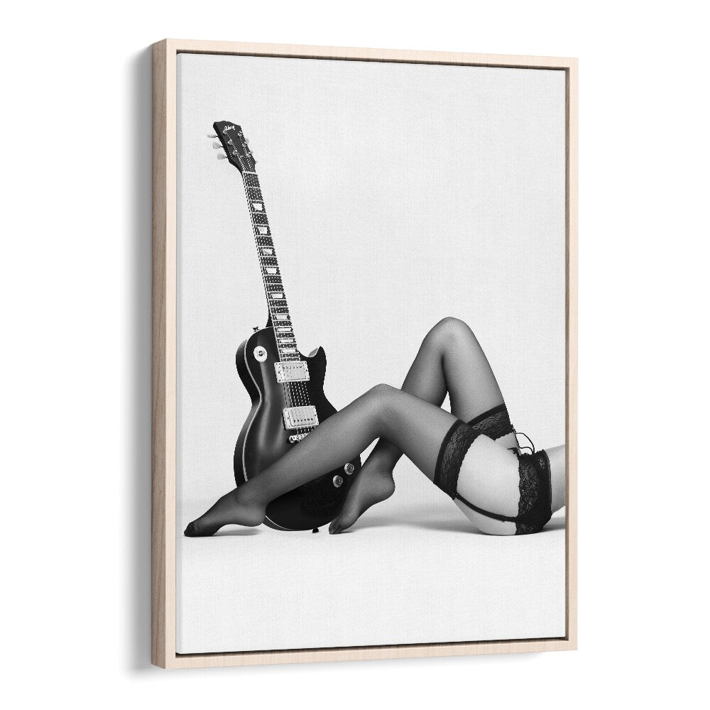 Noir The Future by David Drake Fine Art Photography Fashion Photography in Oak Wood Floater Frame