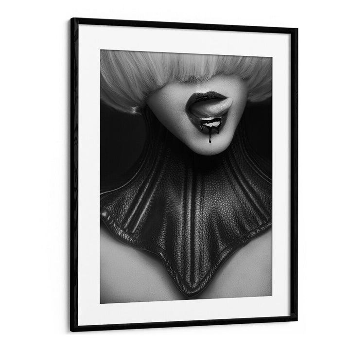 Noir the Future ii by David Drake Fine Art Photography Fashion Photography in Black Frame With Mount