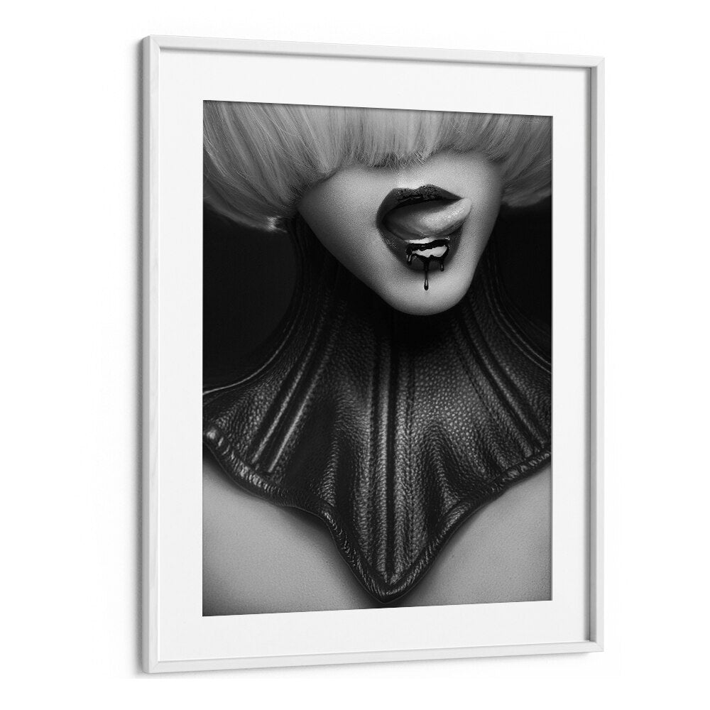 Noir the Future ii by David Drake Fine Art Photography Fashion Photography in White Frame With Mount