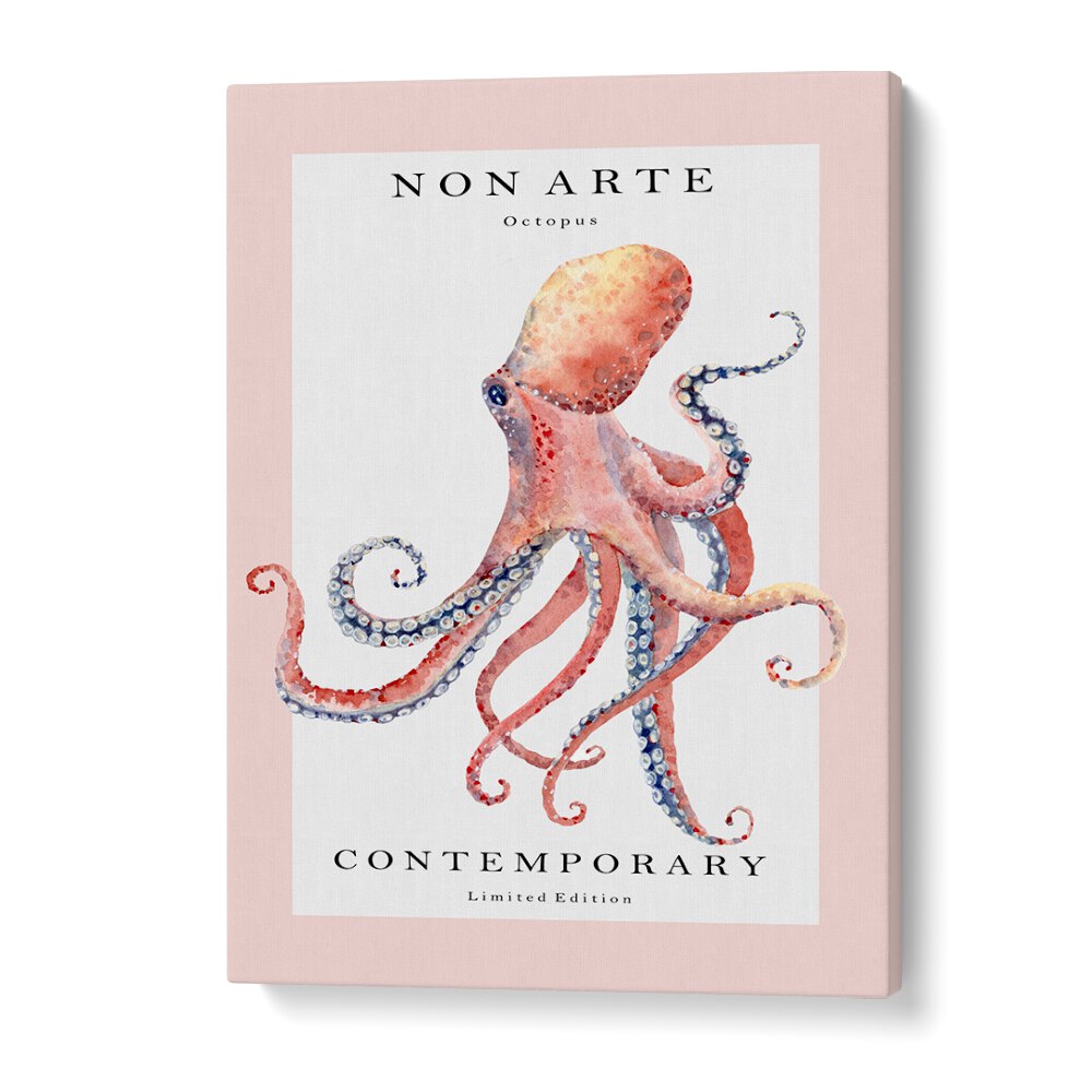 Non Arte Octopus By Rikke Londager Boisen Beach Prints in Gallery Wrap