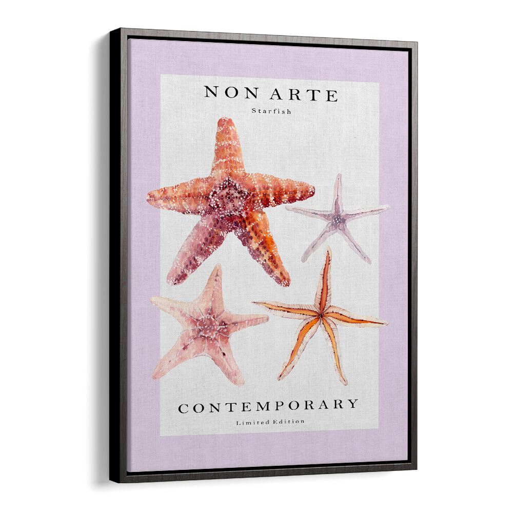 Non Arte Starfish By Rikke Londager Boisen Beach Prints in Black Floater Frame