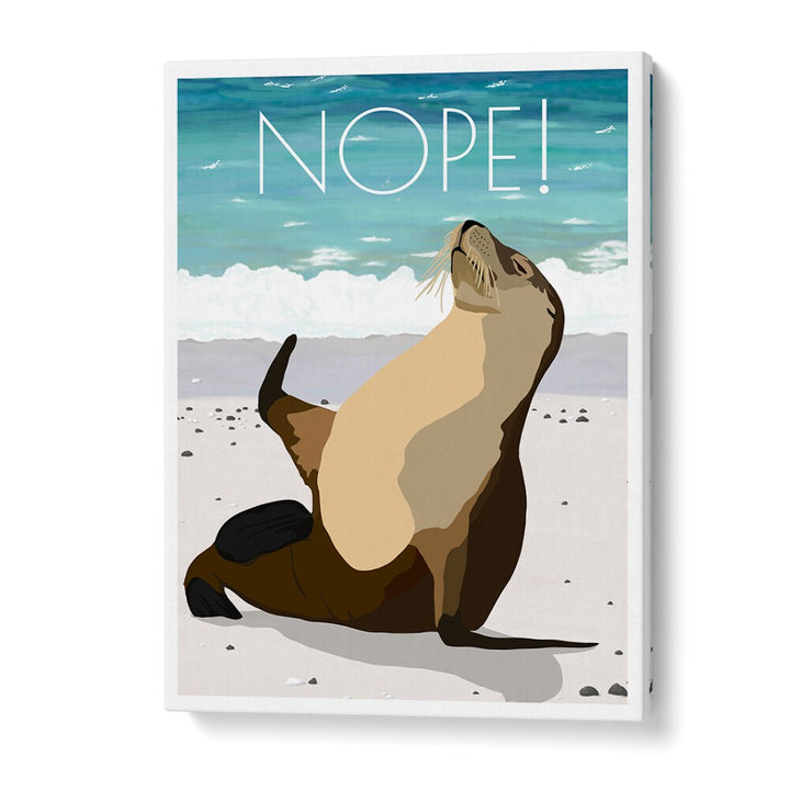 Nope Wildlife Paintings Wildlife Posters in Gallery Wrap