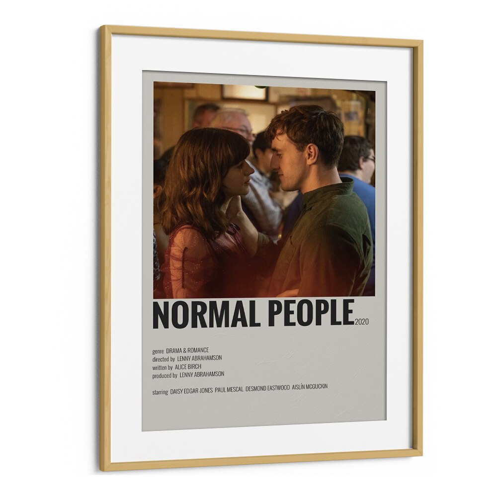 Normal People I Movie Posters in Oak Wood Frame With Mount