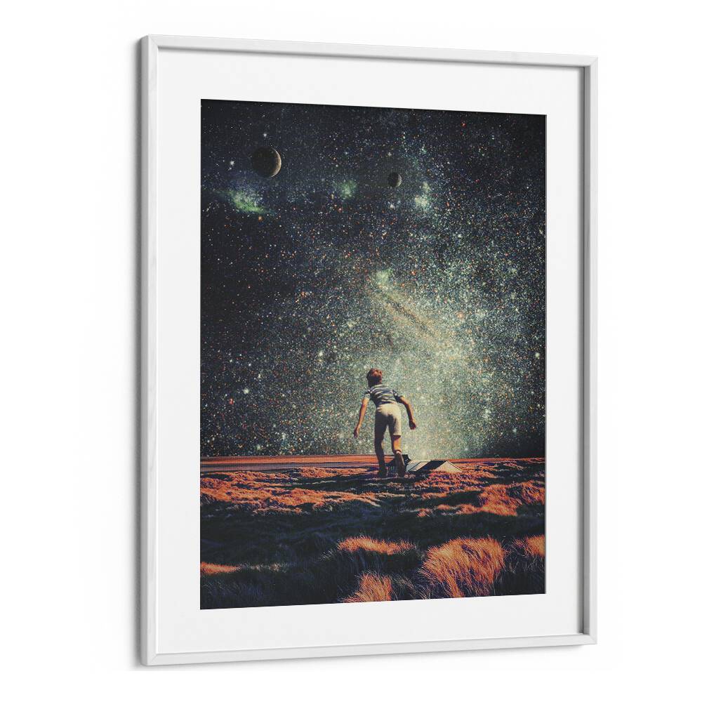 Nostalgia By Frank Moth Surreal Art Prints Surrealism in White Frame With Mount