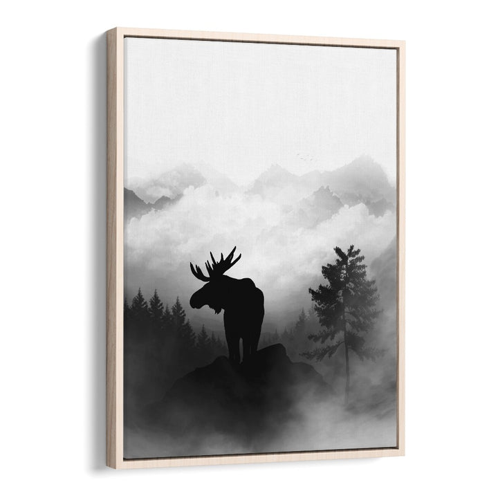 Ohara Koson painting - MOOSE BY GABRIELLA ROBERG by Asianmonk