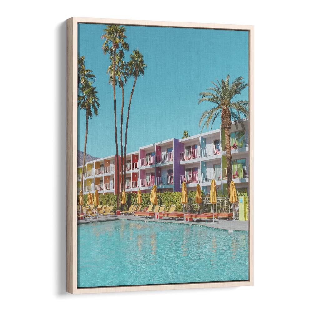 surreal painting - SAGUARO HOTEL POOLSIDE IN PALM SPRINGS by Asianmonk