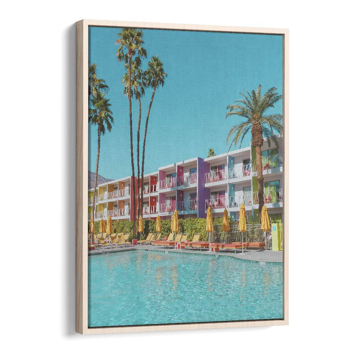 surreal painting - SAGUARO HOTEL POOLSIDE IN PALM SPRINGS by Asianmonk