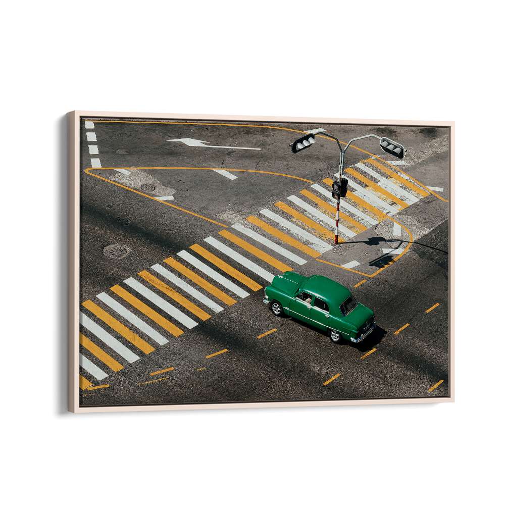 ABSTRACT painting - GREEN CAR by Asianmonk