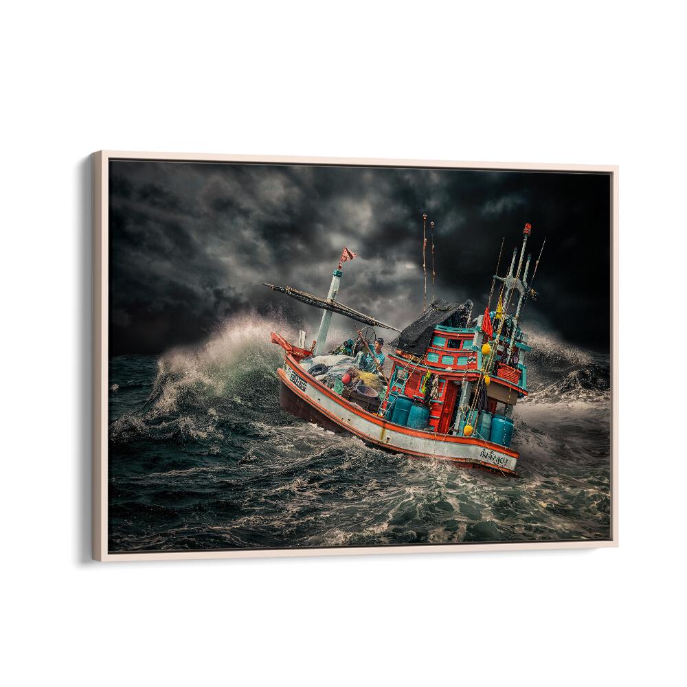 ABSTRACT painting - THAI FISHING BOAT by Asianmonk