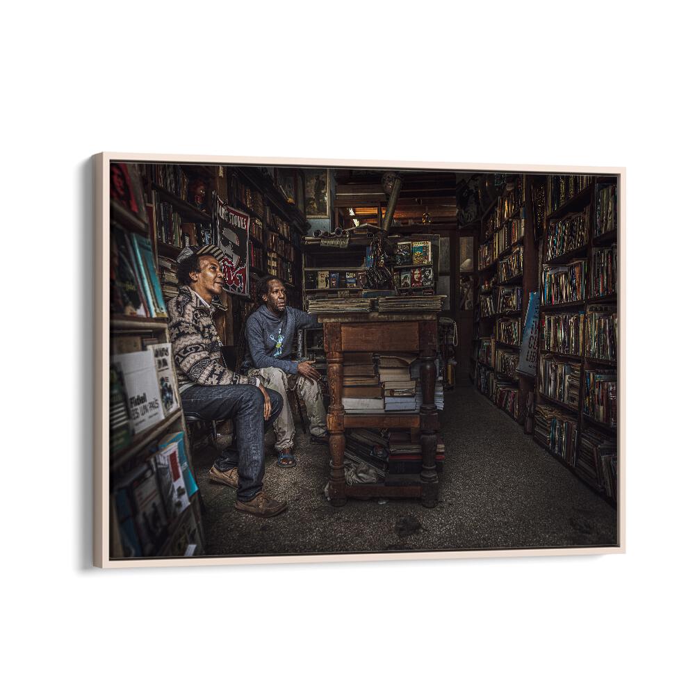 ABSTRACT painting - THE BOOKSHOP OF L'AVANA by Asianmonk