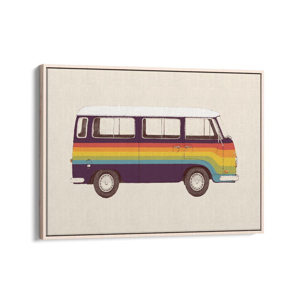 VAN RAINBOW BY FLORENT BODART, AUTOMOTIVE ART PRINTS