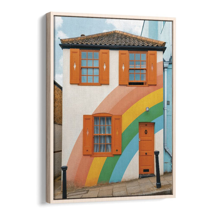 FUNKY RAINBOW HOUSE BY GABOR ESTEFAN, STREET PHOTOGRAPHY ART PRINTS