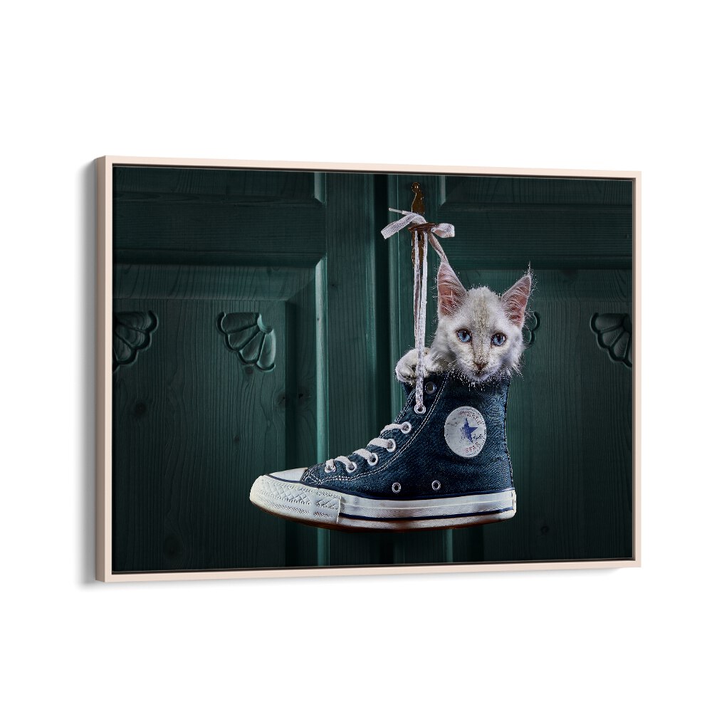 ABSTRACT painting - CAT SHOE by Asianmonk