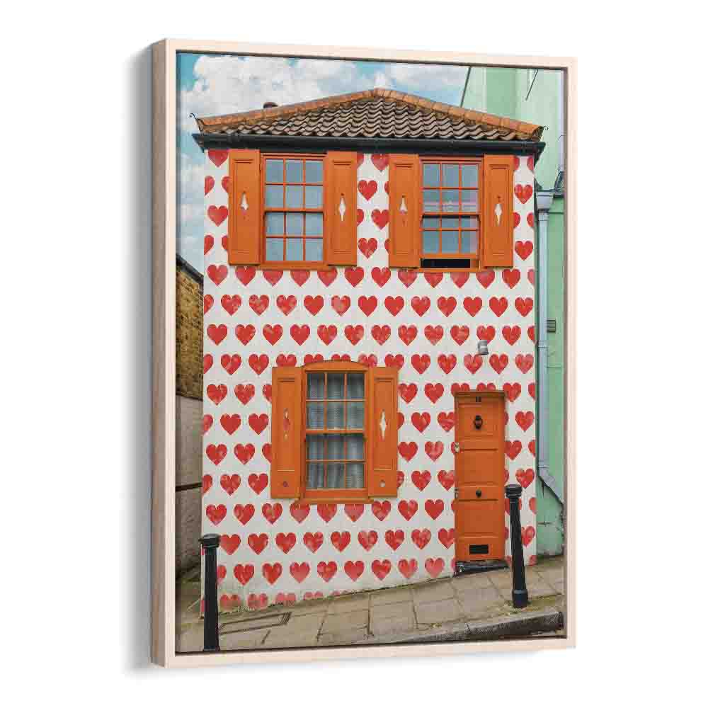 VALENTINES DAY HOUSE , STREET PHOTOGRAPHY ART PRINTS