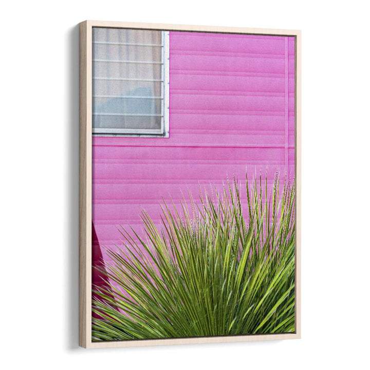 surreal painting - VINTAGE PINK CAMPER TRAILER WITH CACTUS by Asianmonk