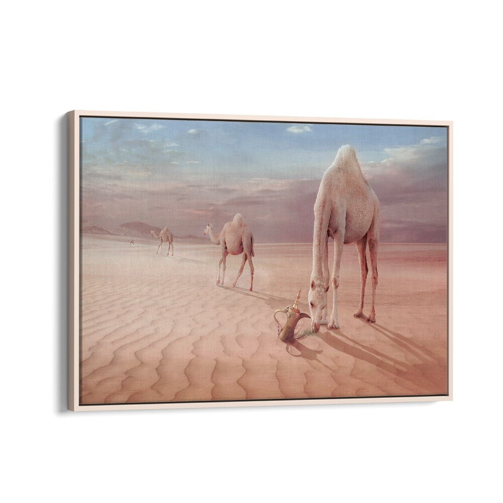 ABSTRACT painting - CAMELS TRIP by Asianmonk