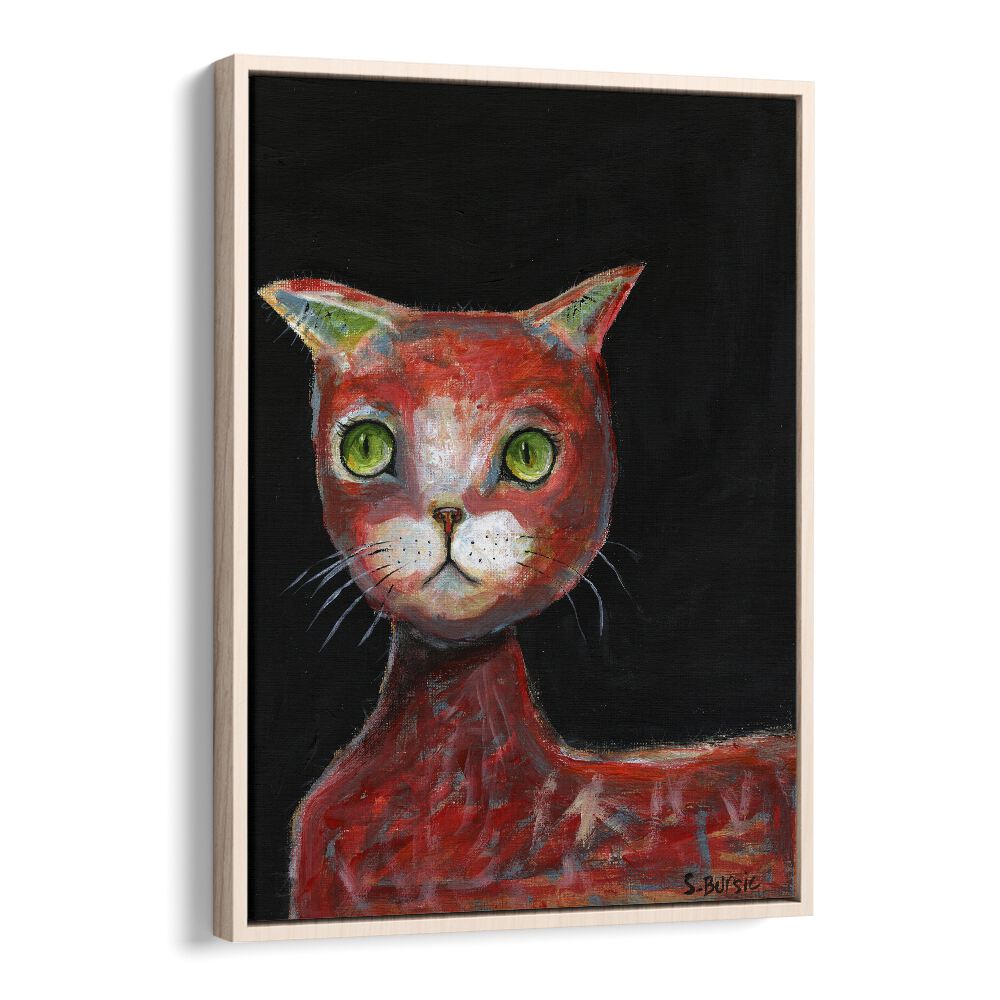 Vintage painting - RED CAT by Asianmonk