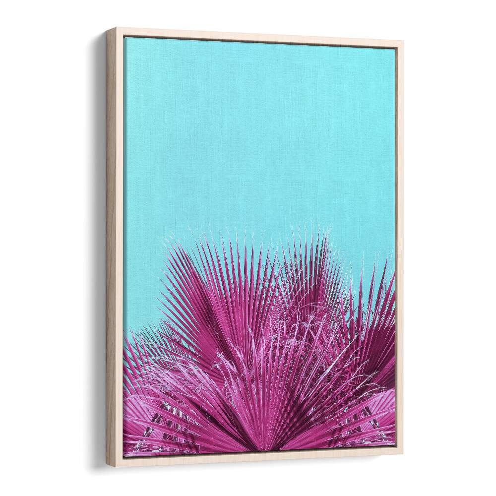 surreal painting - ELECTRIC PINK PALM FRONDS by Asianmonk