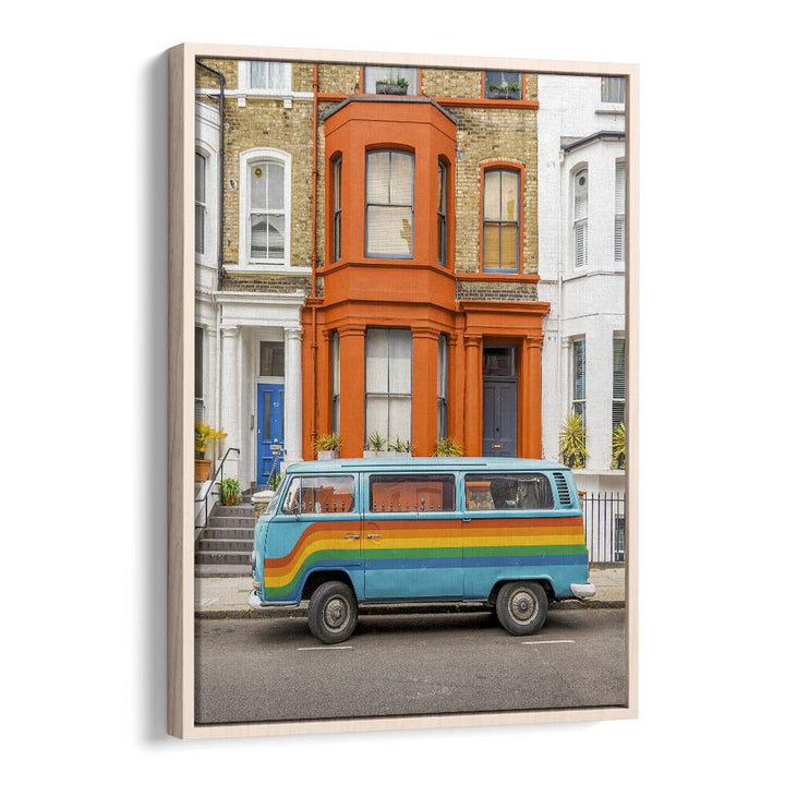 RETRO RAINBOW VAN , STREET PHOTOGRAPHY ART PRINTS