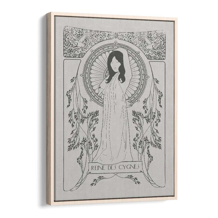 REINE DES CYGNES BY FLORENT BODART, WOMAN ILLUSTRATION ART PRINTS