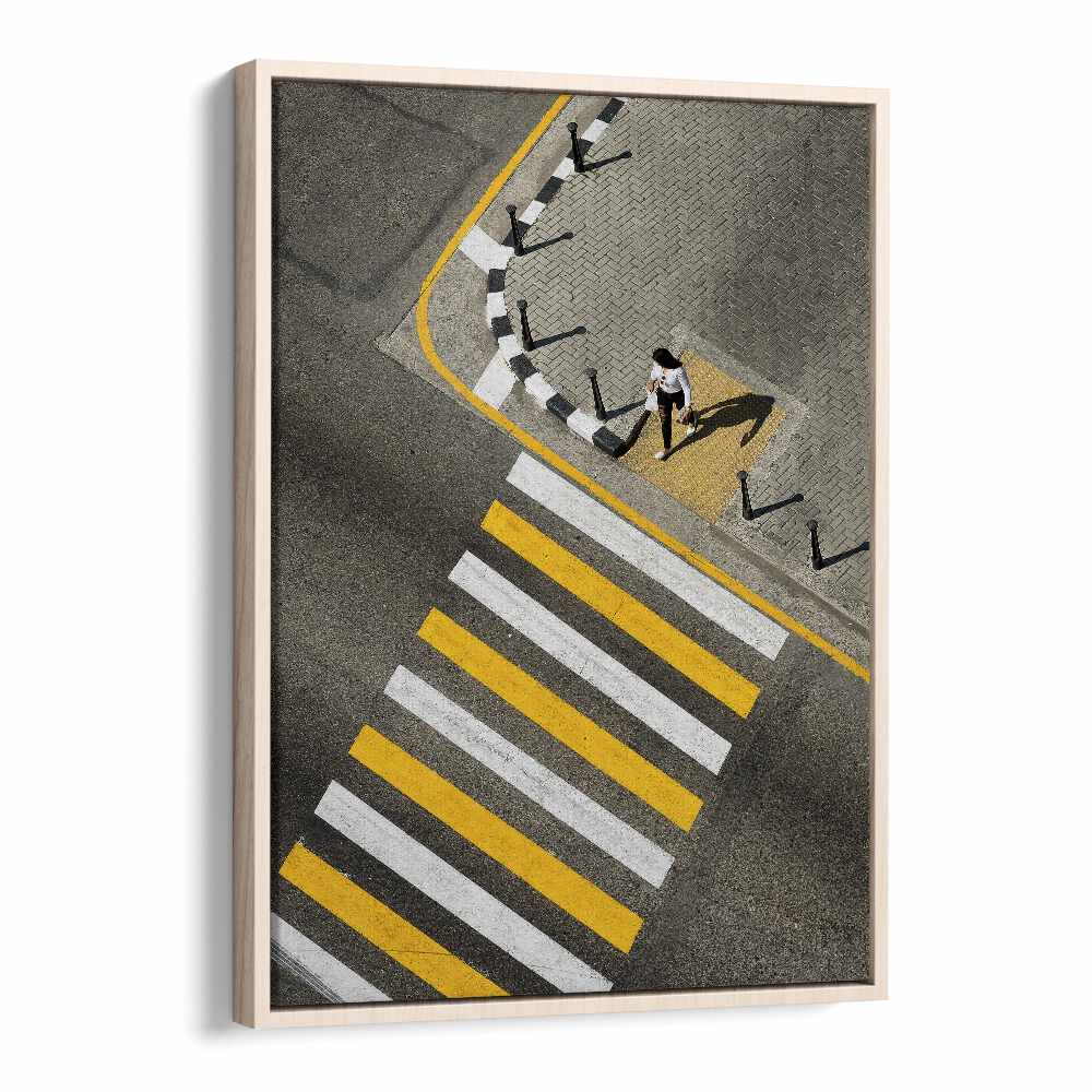 Christian Meermann painting - WOMAN PASSING CROSSWALK by Asianmonk