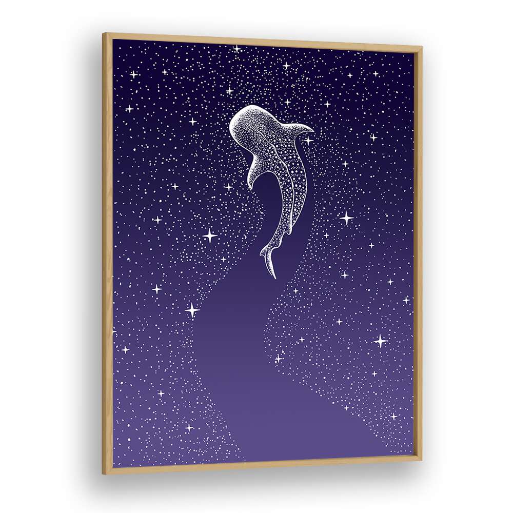 STAR EATER DARK BLUE TO PURPLE GRAD BY ALIRIZA ÇAKIR SURREAL PAINTINGS, SURREAL ART